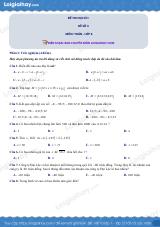 Đề thi học kì 1 Toán 6 - Đề số 4